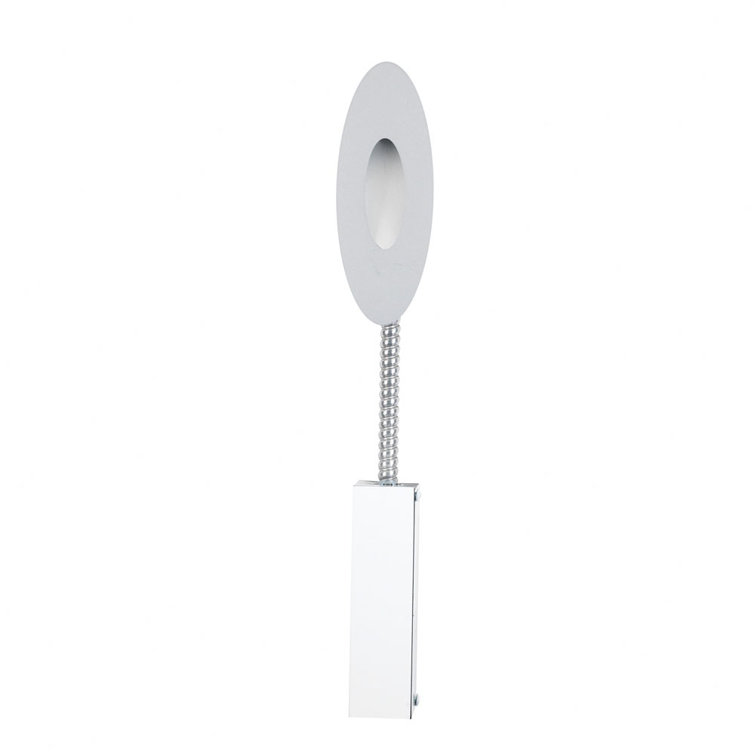 Scope White LED Wall Niche Faceplate with Frosted Glass
