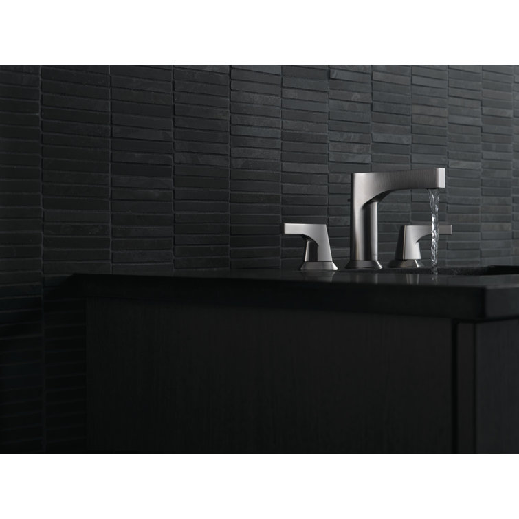 Stainless Steel Modern Widespread Bathroom Faucet