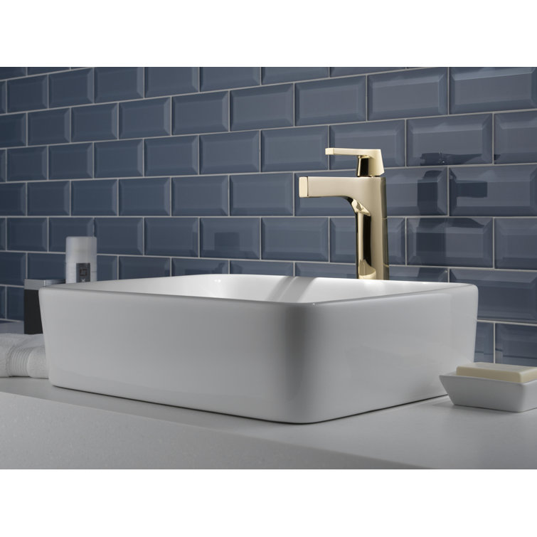 Polished Nickel Single Hole Vessel Bathroom Faucet
