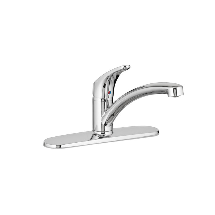 Polished Chrome Single Handle Transitional Kitchen Faucet