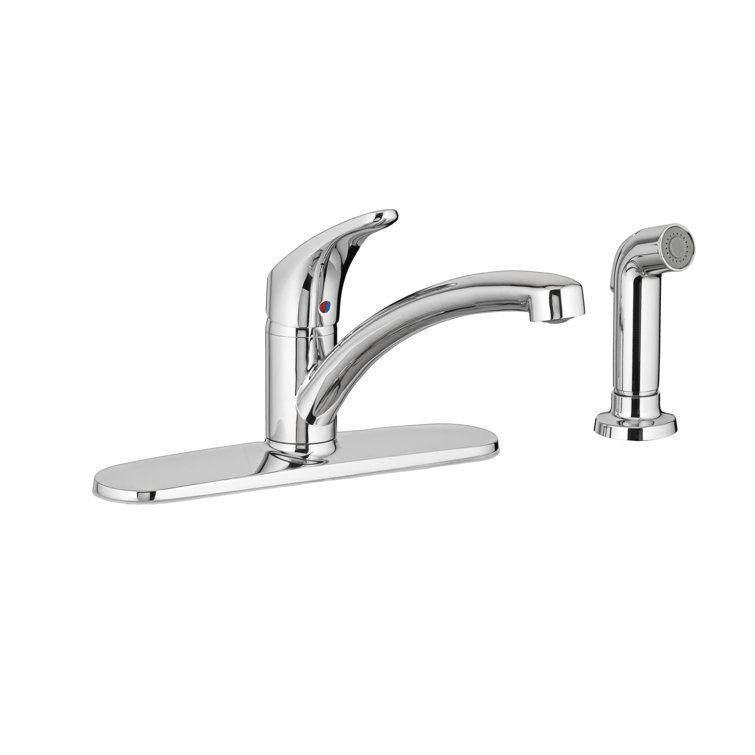 Polished Chrome Motion Sensing Kitchen Faucet with Side Sprayer