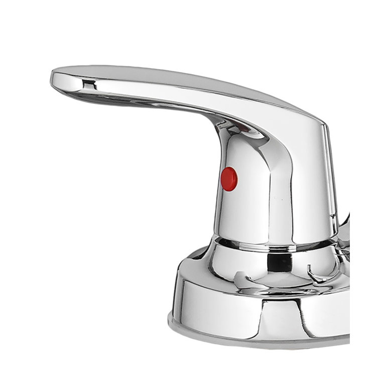 Polished Chrome Dual Handle Laundry Sink Faucet with Pull-out Spray