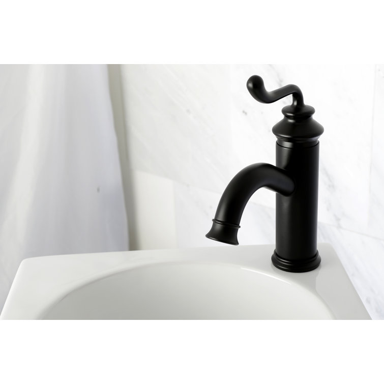 Royale Matte Black Single-Handle Monoblock Bathroom Faucet