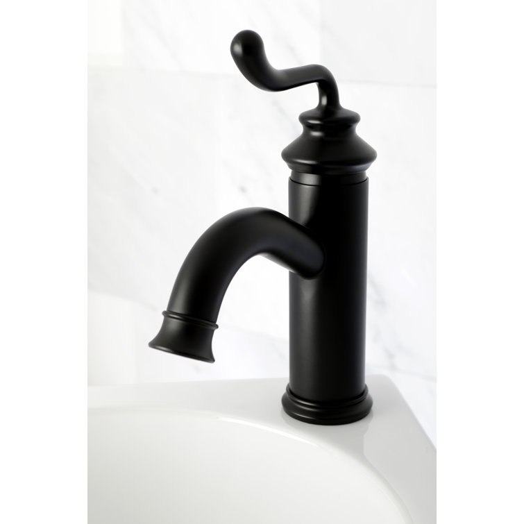 Royale Matte Black Single-Handle Monoblock Bathroom Faucet