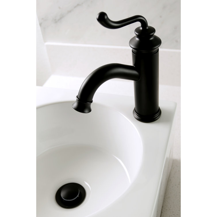 Royale Matte Black Single-Handle Monoblock Bathroom Faucet