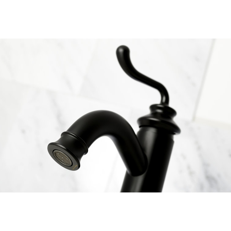 Royale Matte Black Single-Handle Monoblock Bathroom Faucet