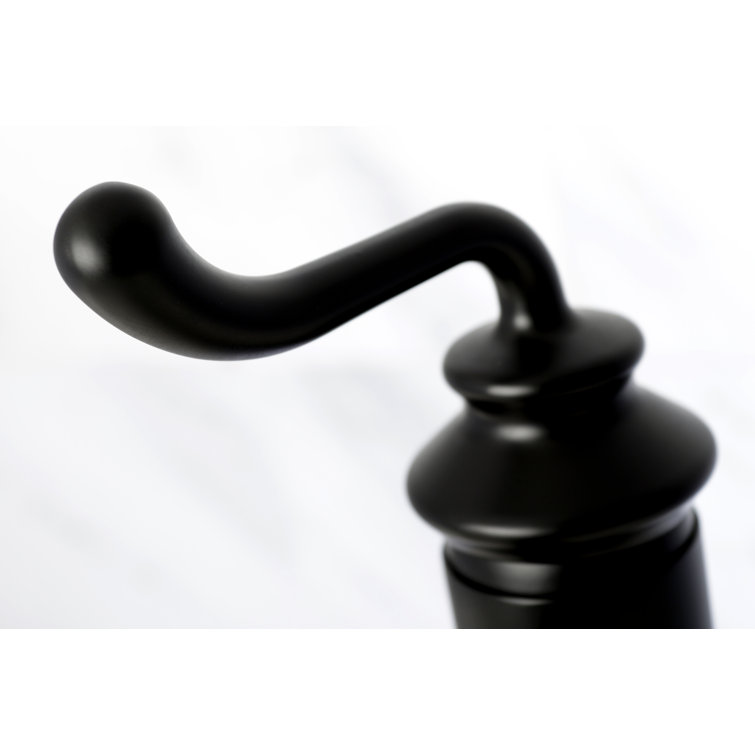 Royale Matte Black Single-Handle Monoblock Bathroom Faucet