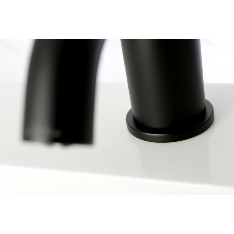 Matte Black Brass Single Handle Bathroom Faucet