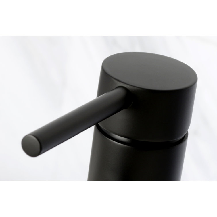 Matte Black Brass Single Handle Bathroom Faucet