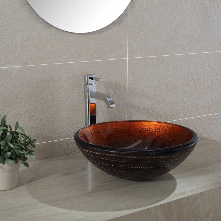 Sleek Satin Nickel Single Lever Vessel Faucet in Chrome