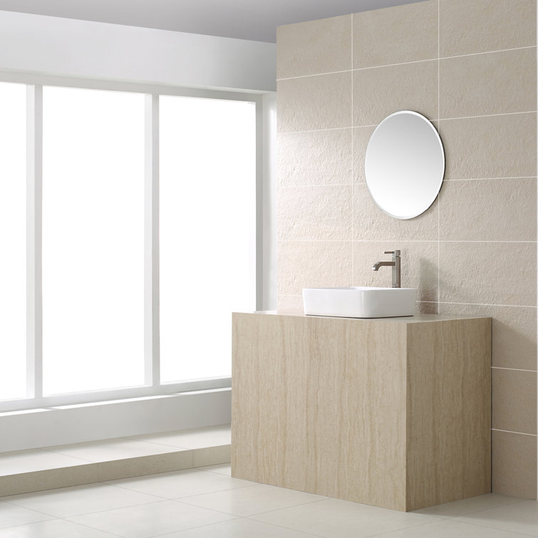 Satin Nickel Tall Vessel Single Hole Bathroom Faucet