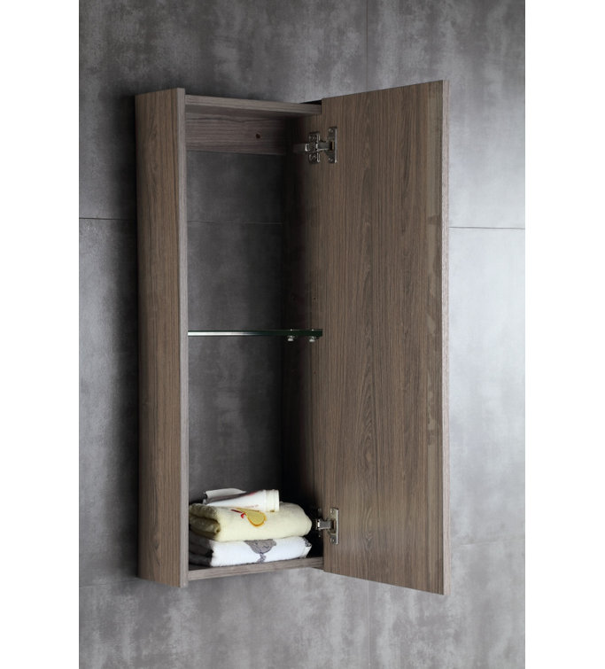 42'' Grey Brownish Oak Surface Medicine Cabinet with Mirror
