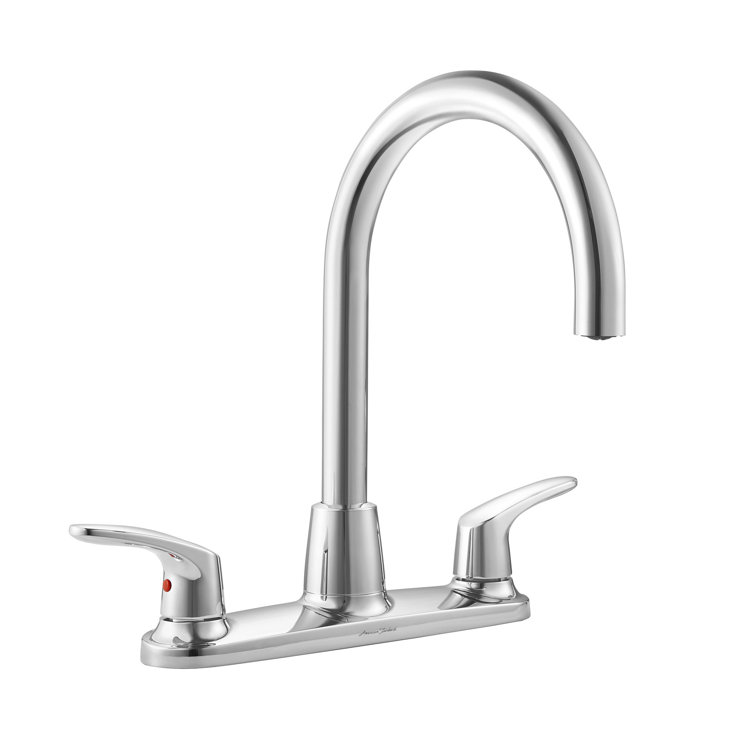 Polished Chrome High Arc Two-Handle Kitchen Faucet