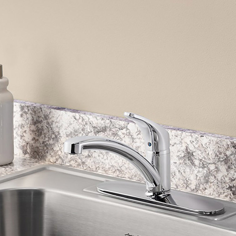 Polished Chrome Single Handle Transitional Kitchen Faucet