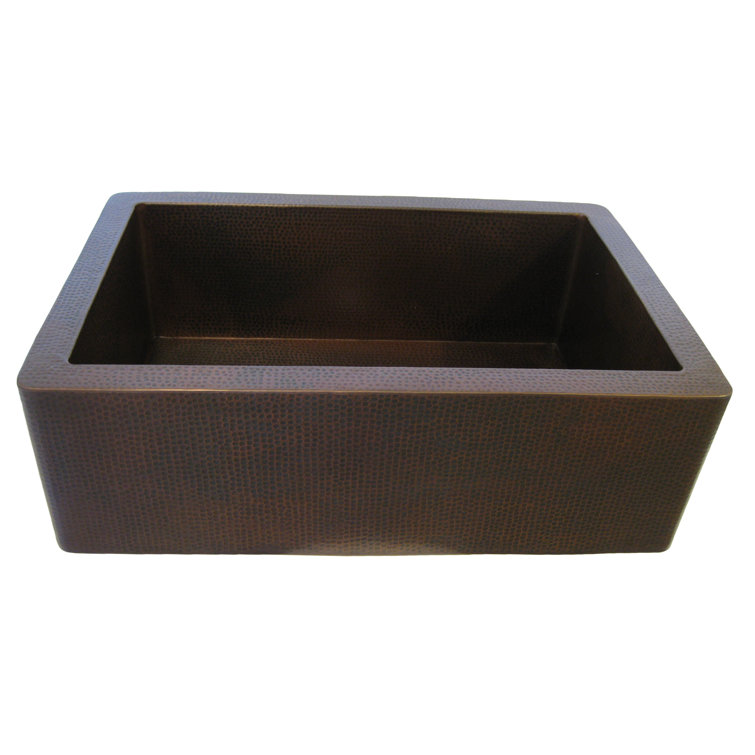 40'' Antique Copper Farmhouse Drop-In Sink