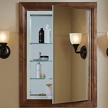 Verdera 24"x30" Aluminum Frameless Medicine Cabinet with Adjustable Shelves