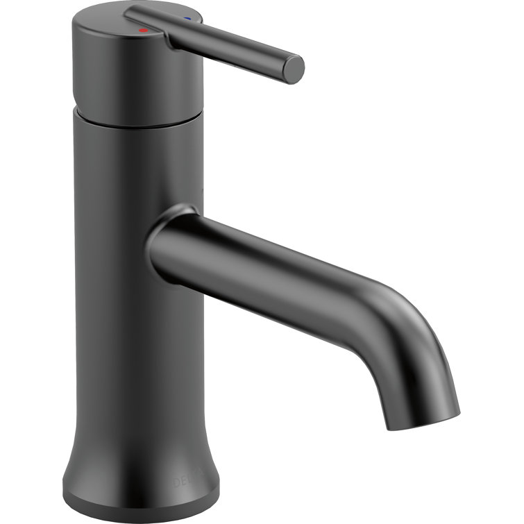 Sleek Matte Black Single-Handle Euro Motion Bathroom Faucet