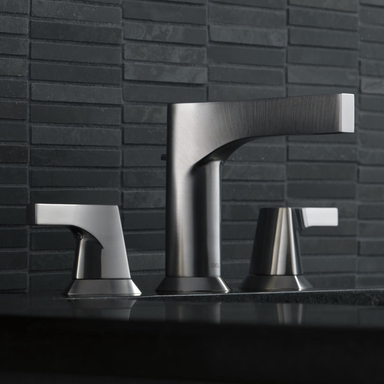 Stainless Steel Modern Widespread Bathroom Faucet