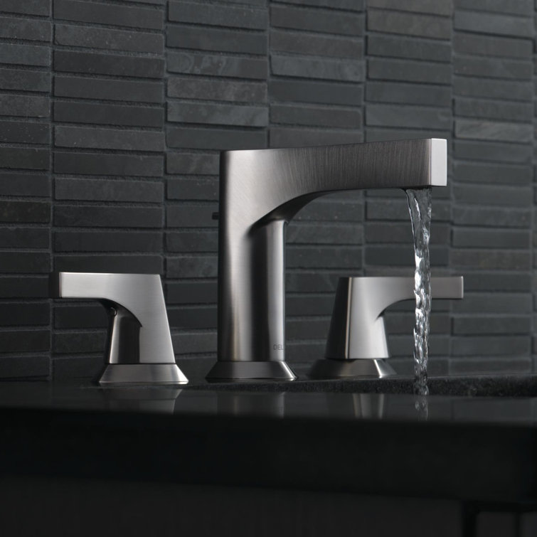 Stainless Steel Modern Widespread Bathroom Faucet