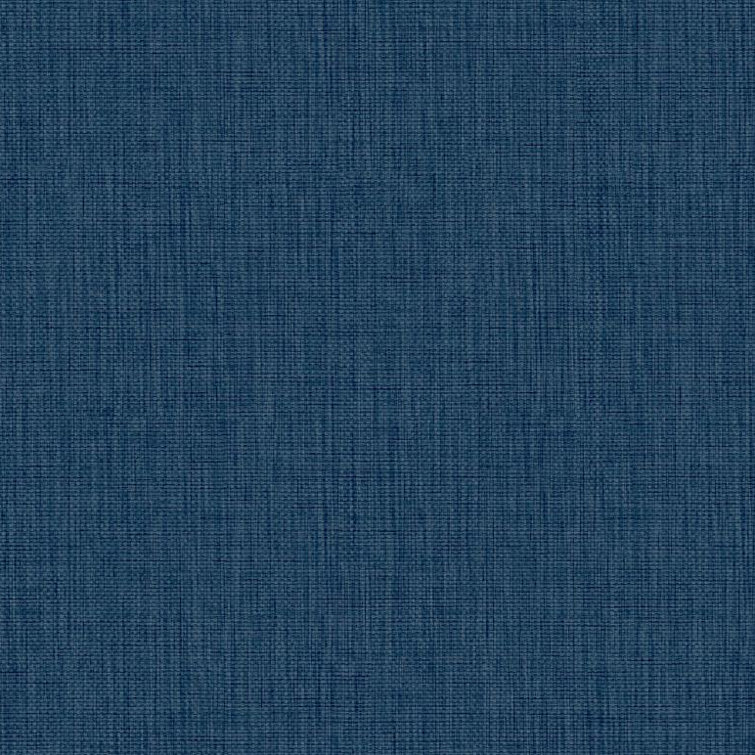 Ink Blue Grasscloth Removable Wallpaper Roll