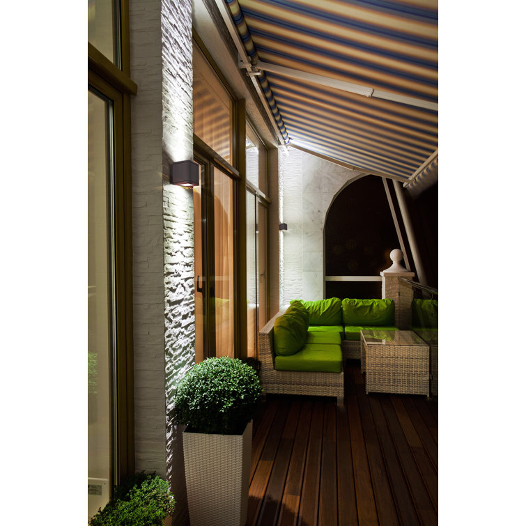 Rubix 5" Black Aluminum LED Outdoor Wall Sconce