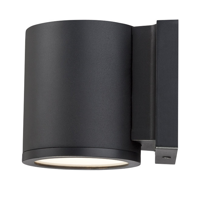 Eclipse 5" Black Cylinder Direct Wired LED Sconce