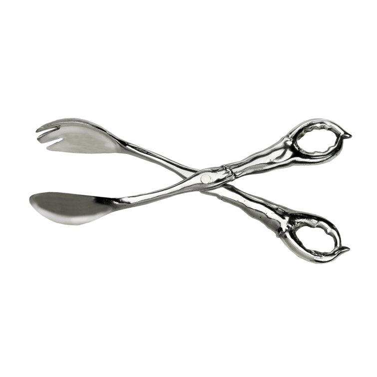 Arthur Court Coastal Aluminum Crab Serving Tongs