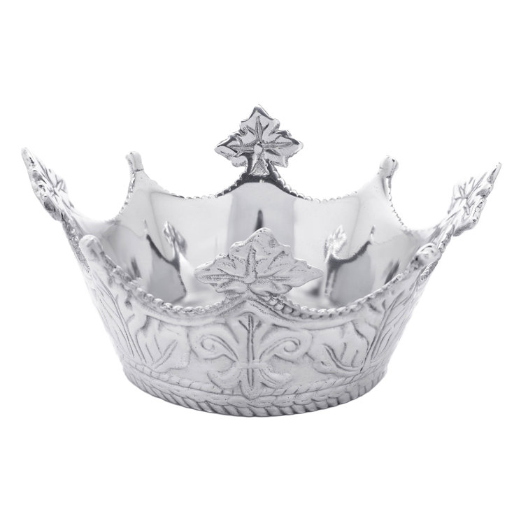Regal Aluminum Crown-Shaped Serving Bowl, 7" Diameter