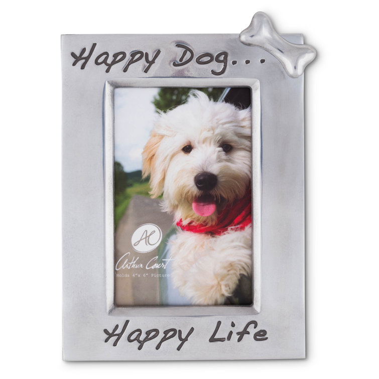 Classic Gray Aluminum 4x6 Tabletop Picture Frame