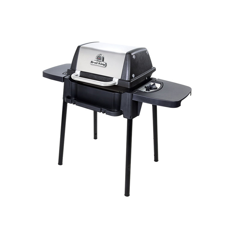 Broil King Porta-Chef 120 Portable Propane Grill in Stainless Steel and Black