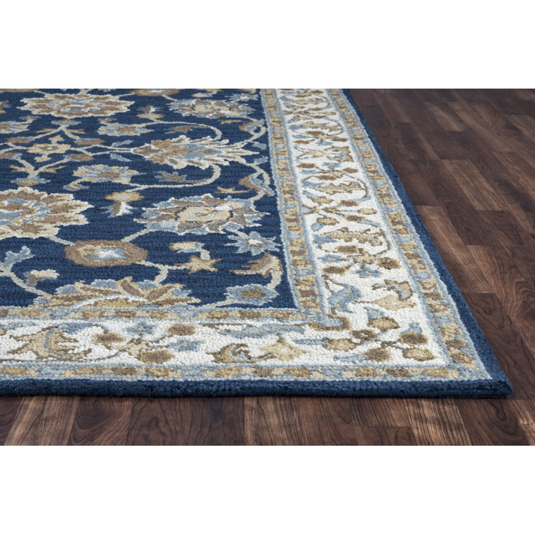 Ashlyn Traditional Oriental Hand-Tufted Wool Rug 8' x 10' - Blue