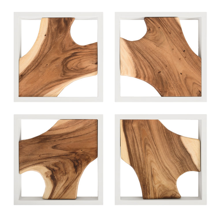 Dimensional 4 Piece Framed Wall Décor Set