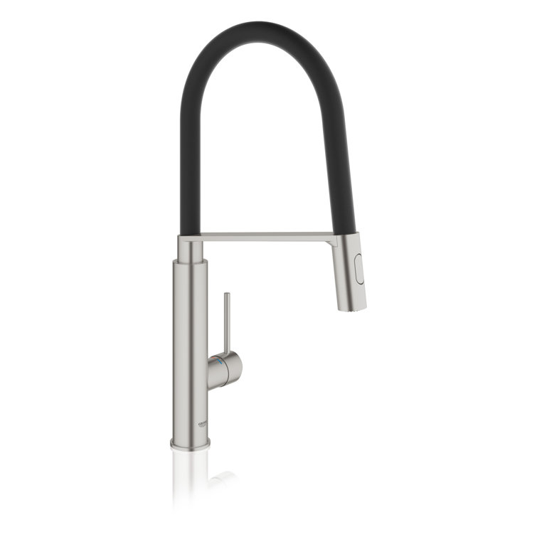 Stainless Steel Modern Kitchen Faucet with Pull-out Spray