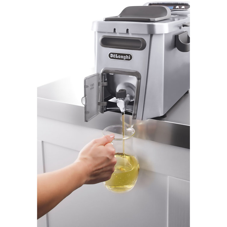 DeLonghi Stainless Steel Digital Deep Fryer with Easy Clean System