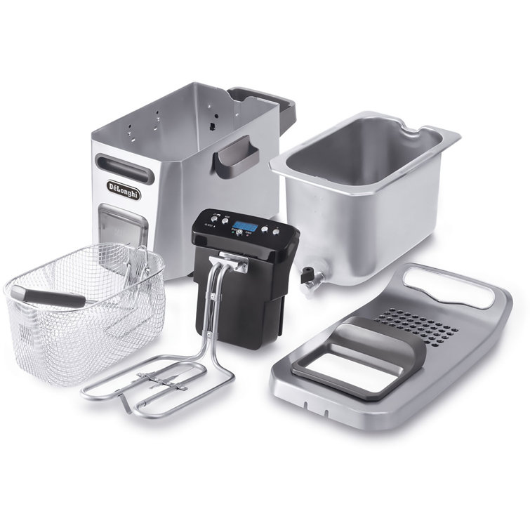 DeLonghi Stainless Steel Digital Deep Fryer with Easy Clean System