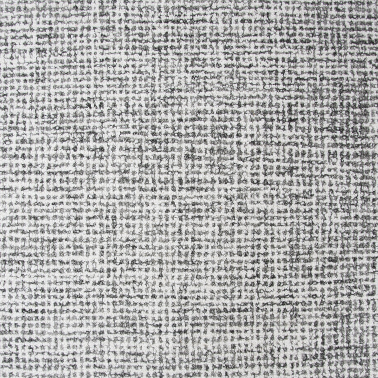 Gray Hand-Tufted Wool Rectangular Area Rug 8' x 10'
