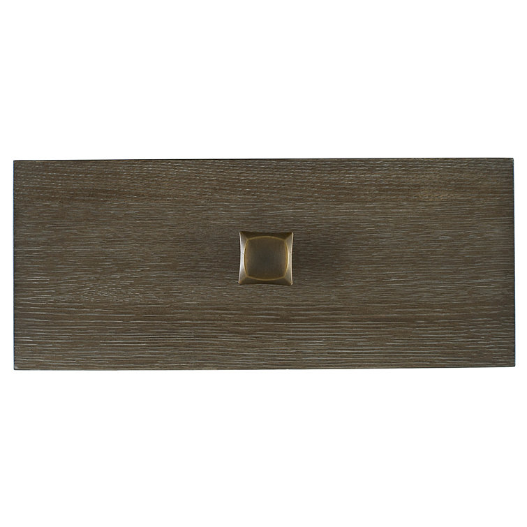 Transitional 3-Drawer Brown Nightstand with Sleek Design