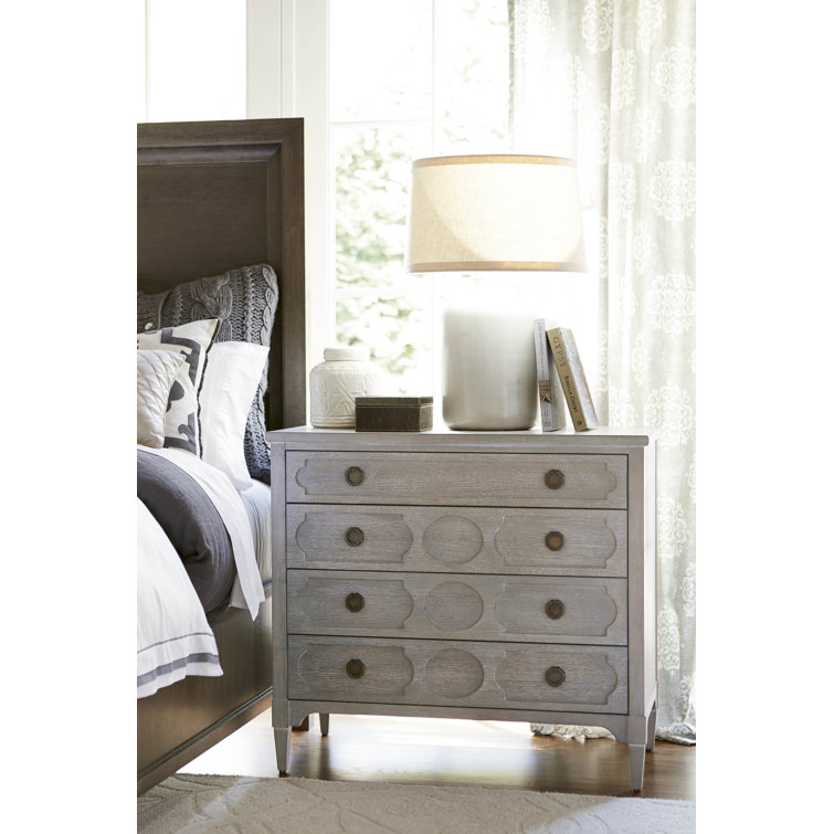 Transitional Smoke on the Water 4-Drawer Oak Dresser