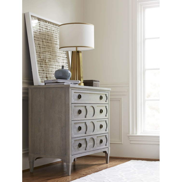 Transitional Smoke on the Water 4-Drawer Oak Dresser