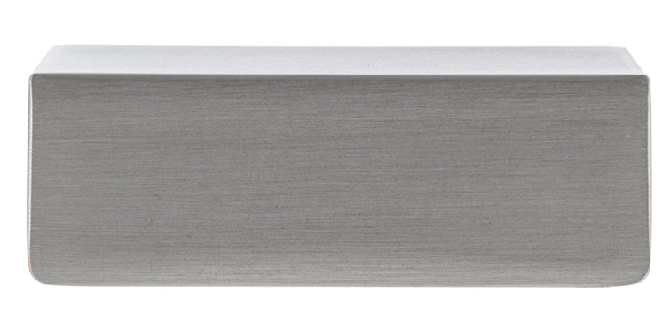 Satin Nickel 1 1/4" Modern Finger Pull with Mounting Hardware