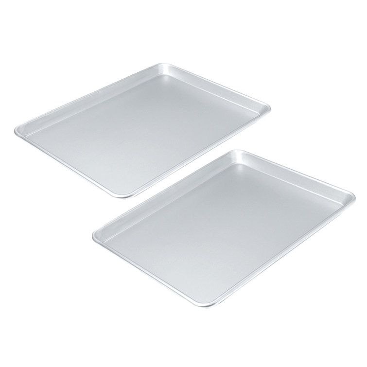 Set of 2 Aluminum Non-Stick Rectangular Baking Sheets