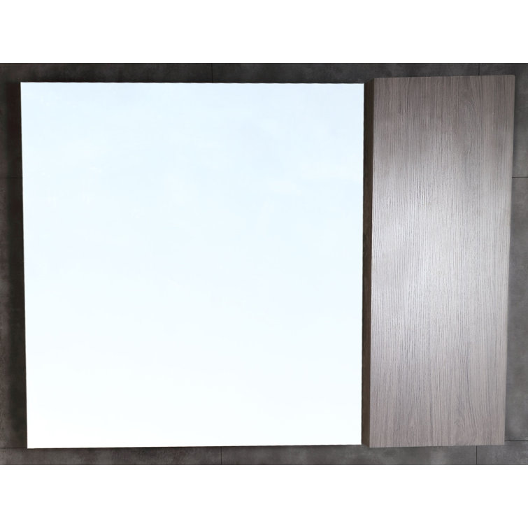 42'' Grey Brownish Oak Surface Medicine Cabinet with Mirror