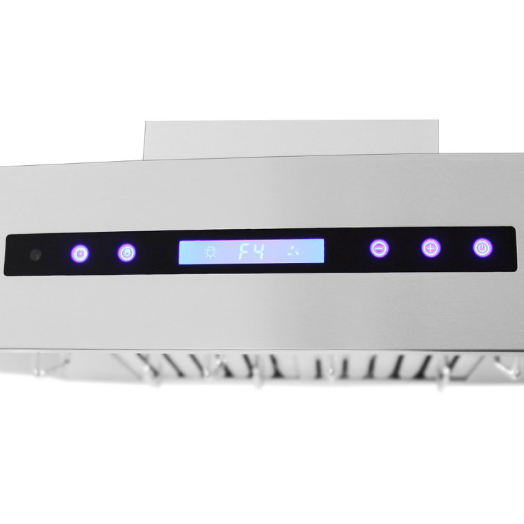36" Stainless Steel Wall Mounted Range Hood with Electronic Controls
