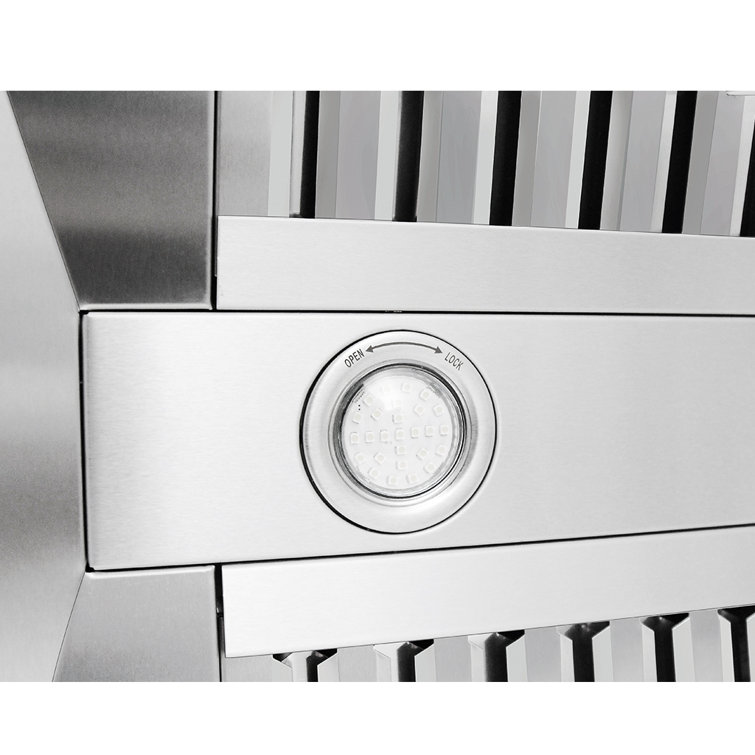 36" Stainless Steel Wall Mounted Range Hood with Electronic Controls