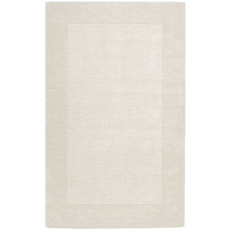 Handmade Mystique Geometric Wool Rug in Cream/Khaki 3'3" x 5'3"