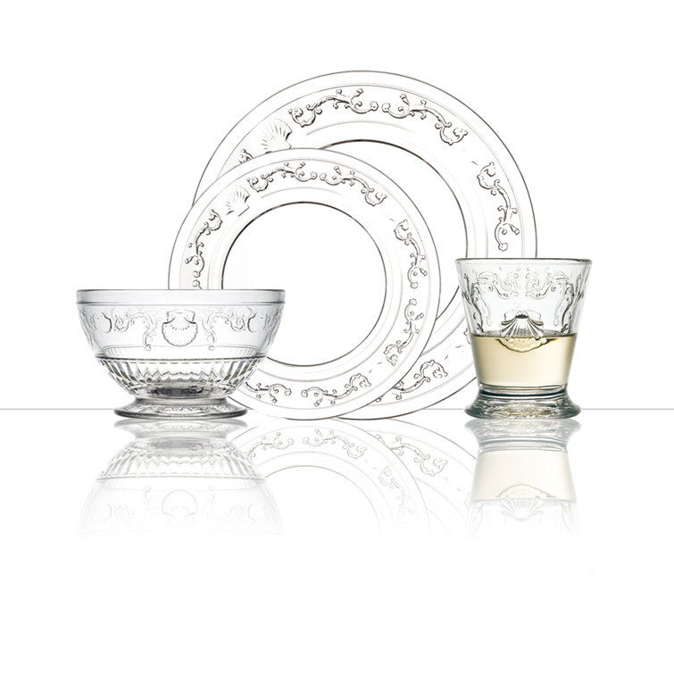 Versailles Clear Glass 21 oz. Microwave and Dishwasher Safe Bowls