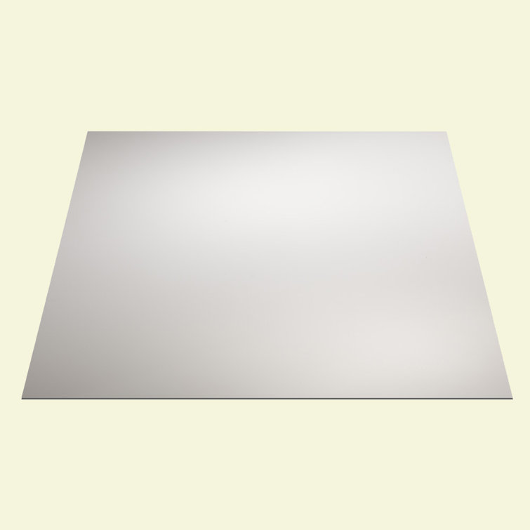 Waterproof Designer Series 23.75'' L x 23.75'' W Smooth Vinyl Drop-In Ceiling Tile In White