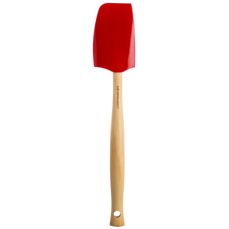 Cerise Silicone and Wood Medium Cooking Spatula