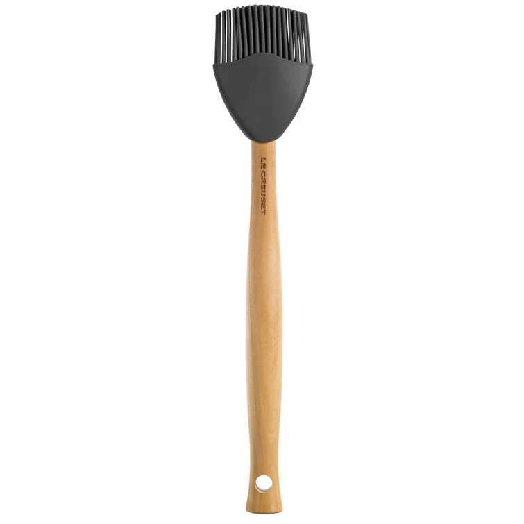 Oyster Silicone Heat-Resistant Basting Spoon with Wooden Handle