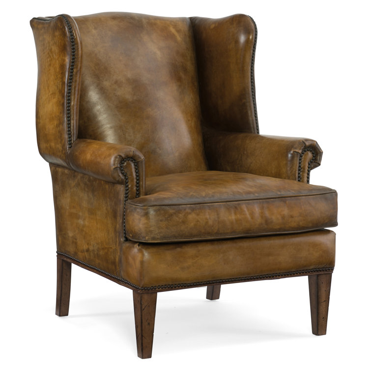Blakeley Caramel Leather Traditional Club Chair